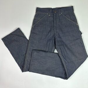 Vintage Sears Tradewear Union Made Red Insulated Jeans Size 30x32 60s